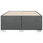 Voir la diapositive 4 : VIDAXL Cadre de lit sans matelas gris fonce 120x190 cm tissu