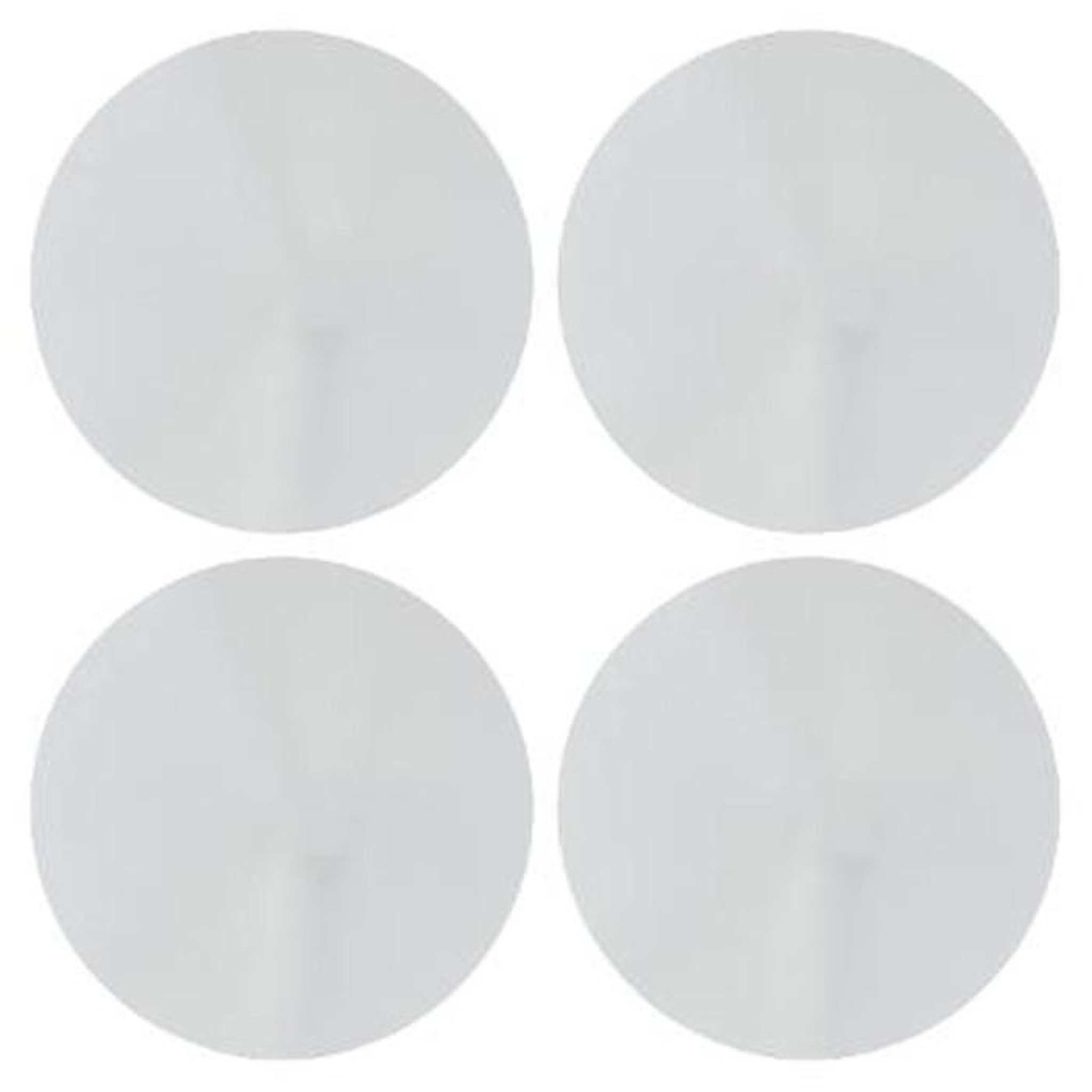 ATMOSPHERA Lot de 4 Miroirs Adhésifs  Rond  20x20cm Argent