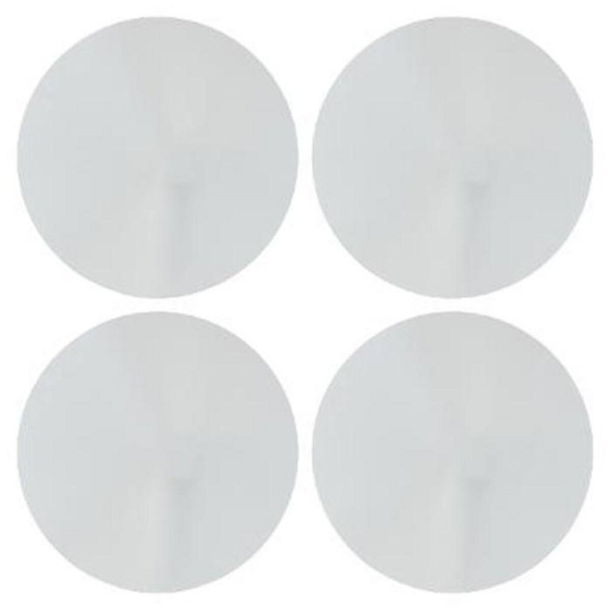 ATMOSPHERA Lot de 4 Miroirs Adhésifs  Rond  20x20cm Argent