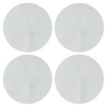 ATMOSPHERA Lot de 4 Miroirs Adhésifs  Rond  20x20cm Argent