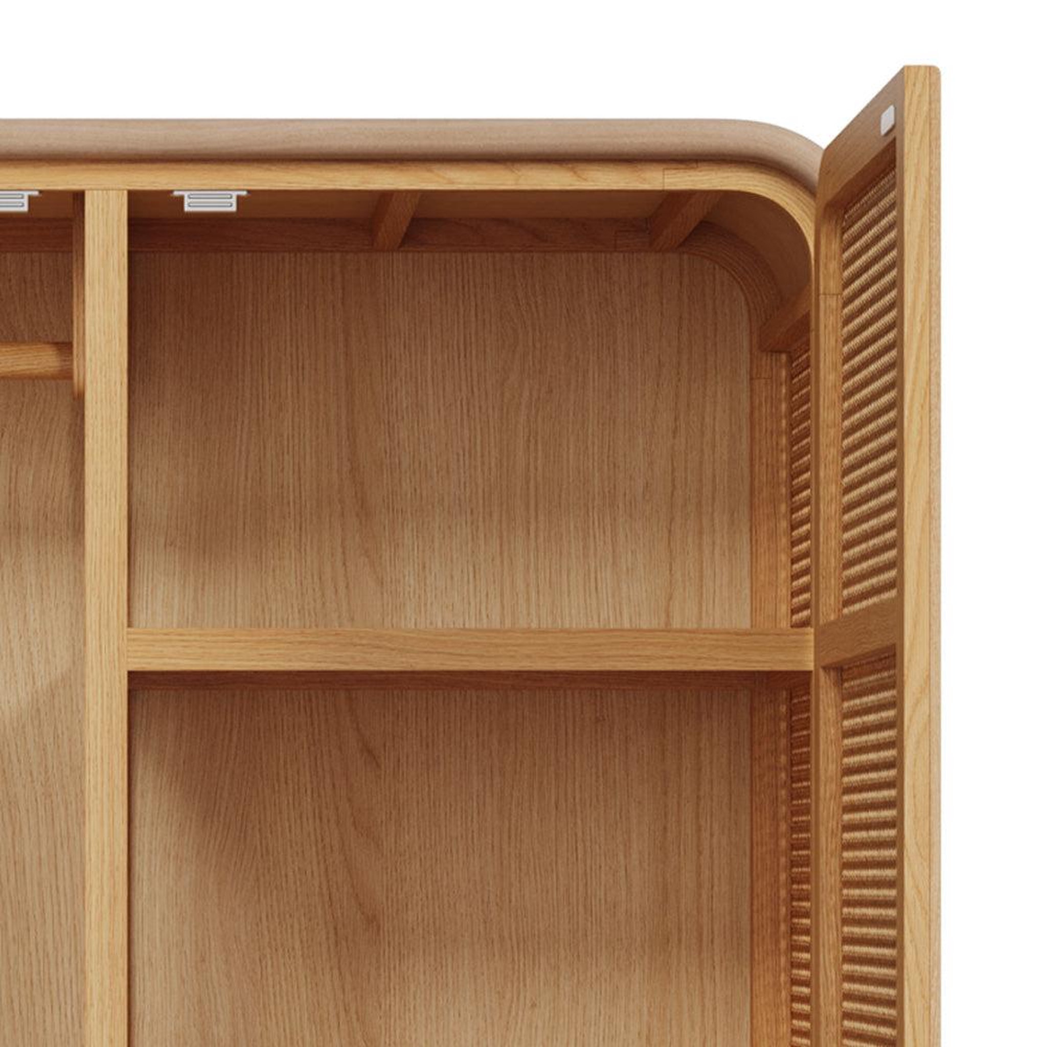 Voir la diapositive 5 : MAISON PAVANE Armoire en bois massif de pin et de teck-alata