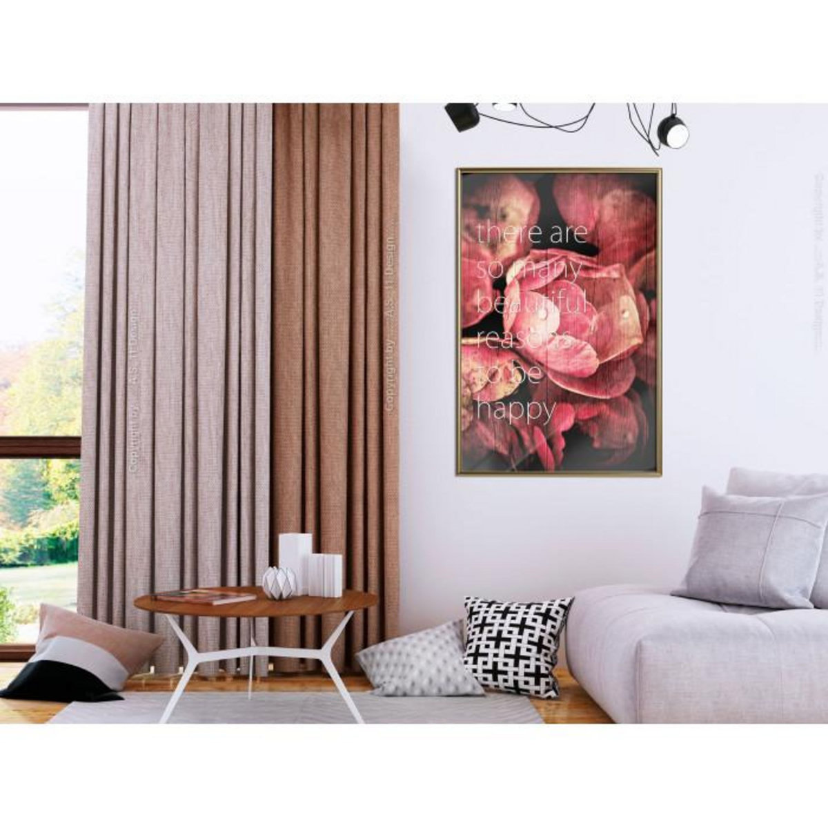 Paris Prix Affiche Murale Encadrée  Many Reasons to Be Happy