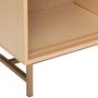 Voir la diapositive 4 : ATMOSPHERA Meuble TV 1 porte en bois et cannage RAYO - Beige