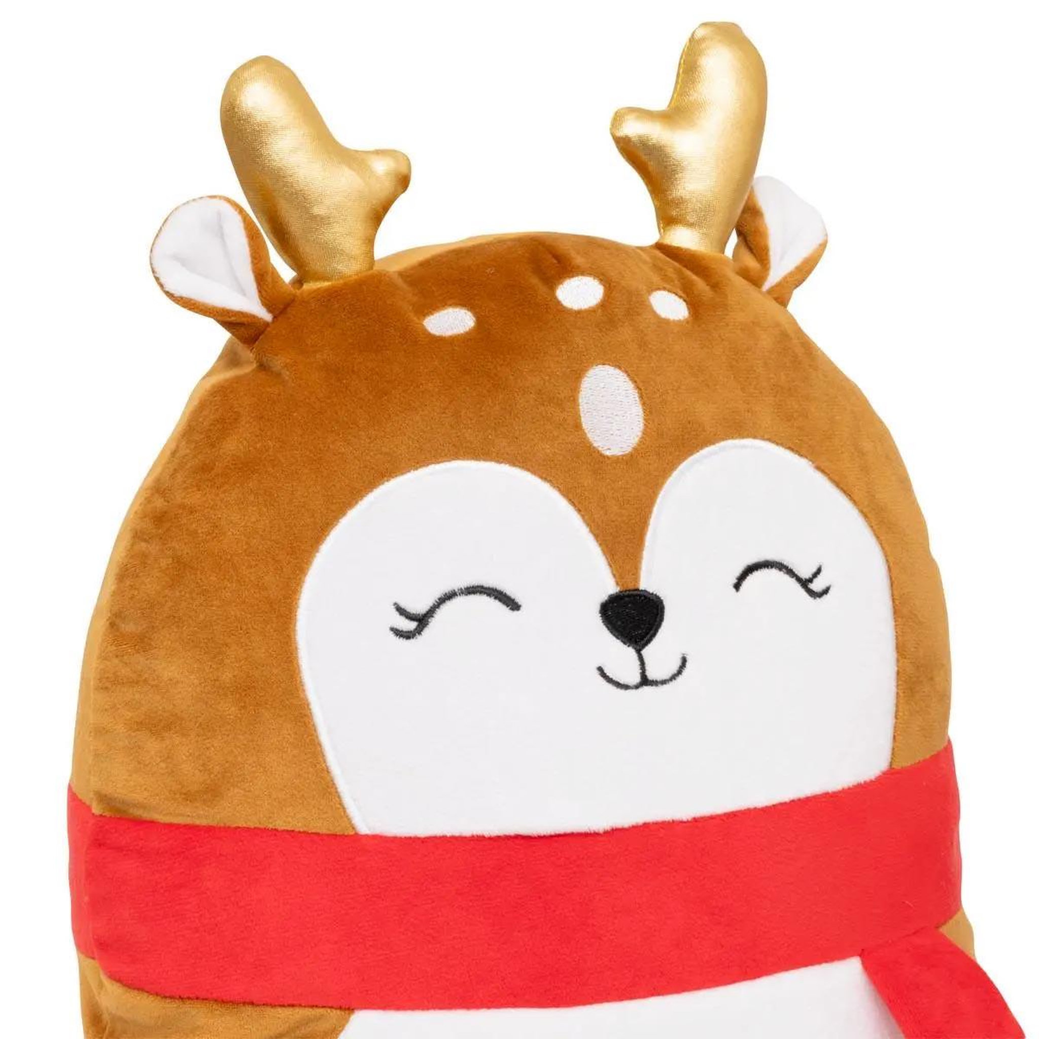 Voir la diapositive 2 : ATMOSPHERA Peluche déco renne  squishy  35cm marron