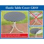Voir la diapositive 4 : Wenko Housse de table élastique à pois - Blanc