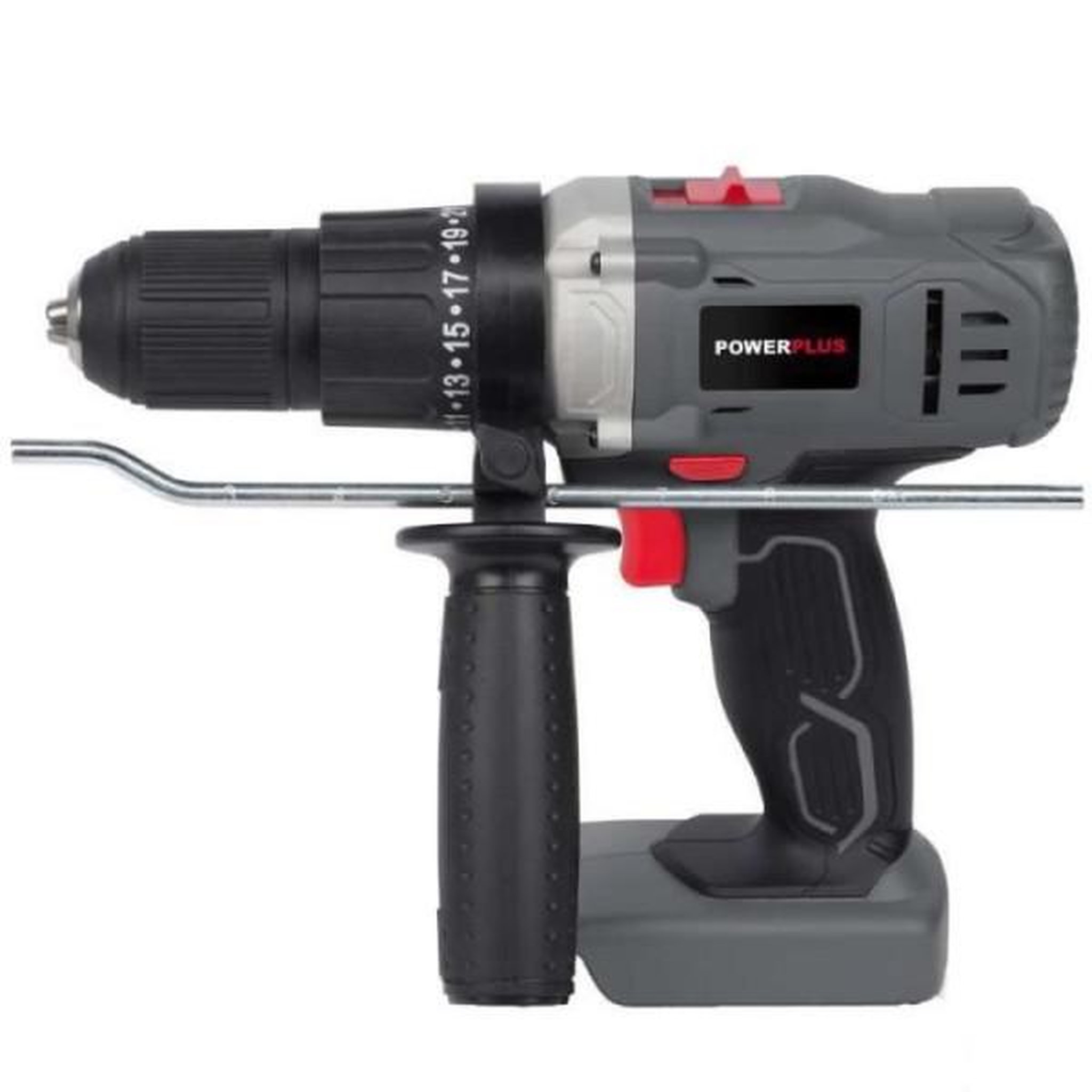 Voir la diapositive 3 : POWERPLUS POWER PLUS Perceuse visseuse a chocs 18 v Li-on (batterie non comprise) POWEB1520