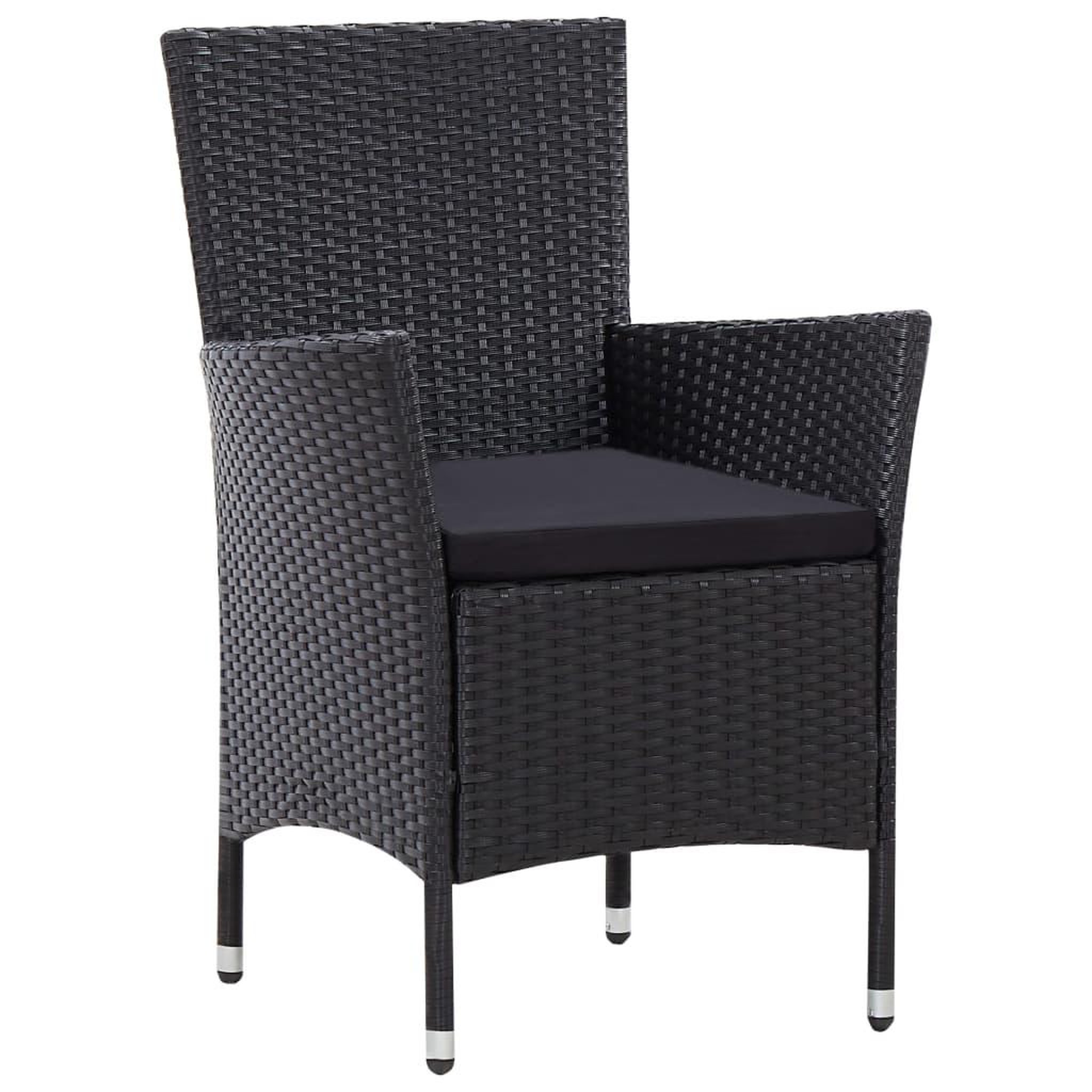 Voir la diapositive 5 : VIDAXL Ensemble a manger d'exterieur 7 pcs Resine tressee Noir
