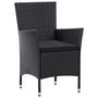 Voir la diapositive 5 : VIDAXL Ensemble a manger d'exterieur 7 pcs Resine tressee Noir