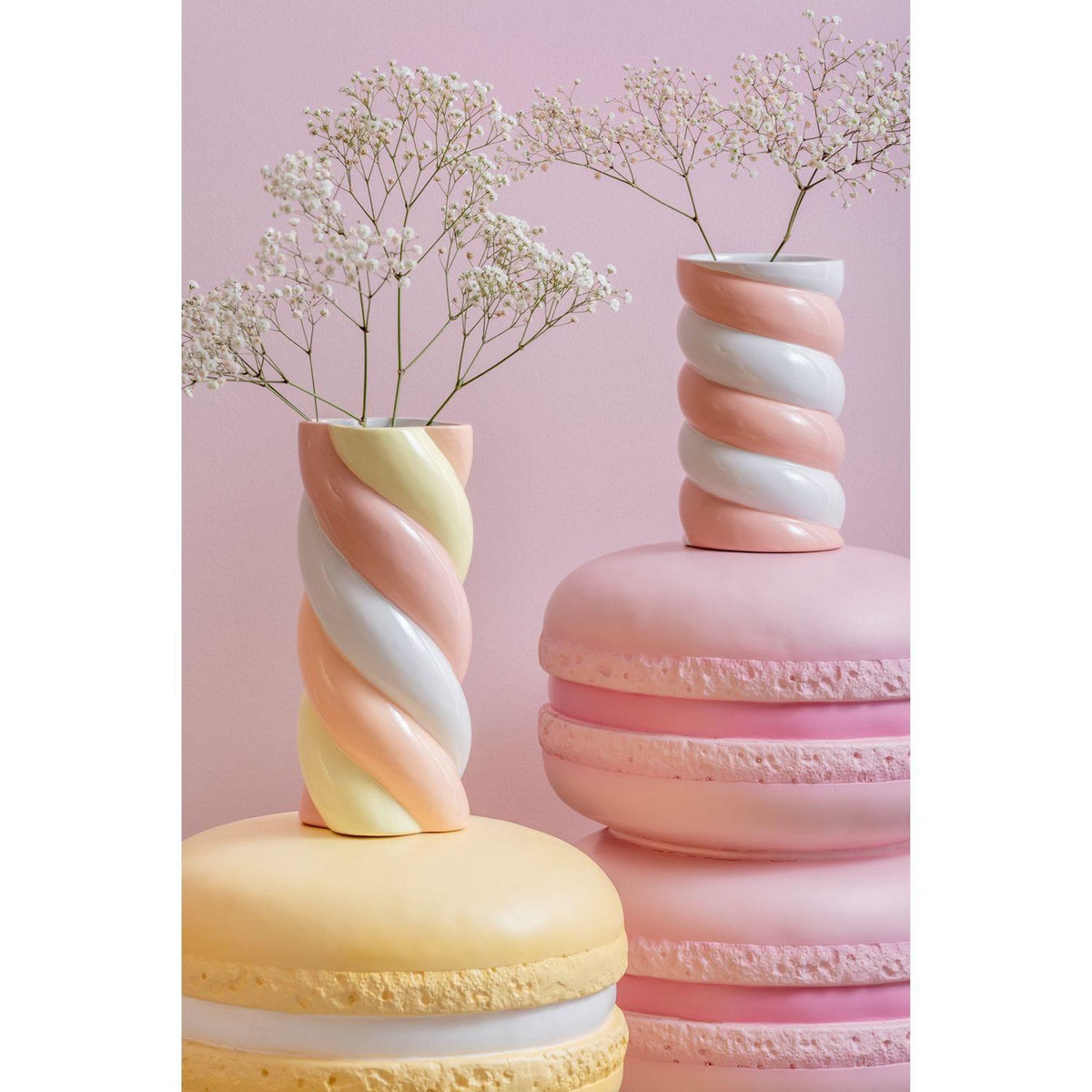 PRESENT TIME Vase en céramique Marshmallow CUSHIA - Rose