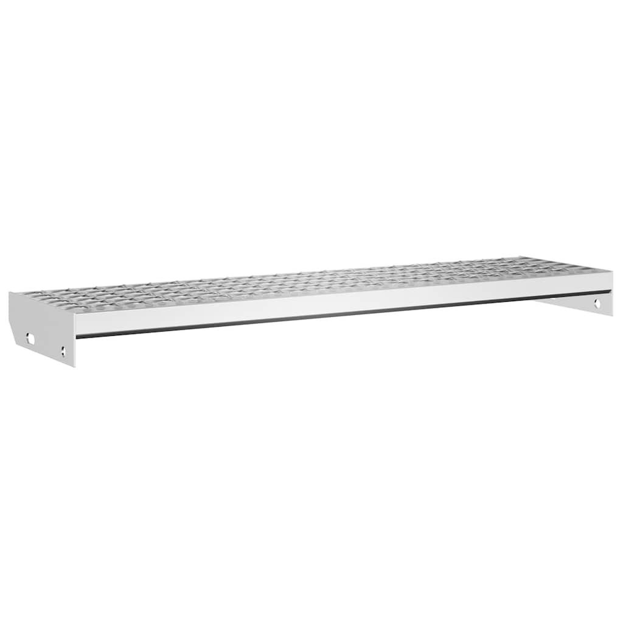 Voir la diapositive 2 : VIDAXL Escalier en caillebotis 90x24x7 cm acier galvanise