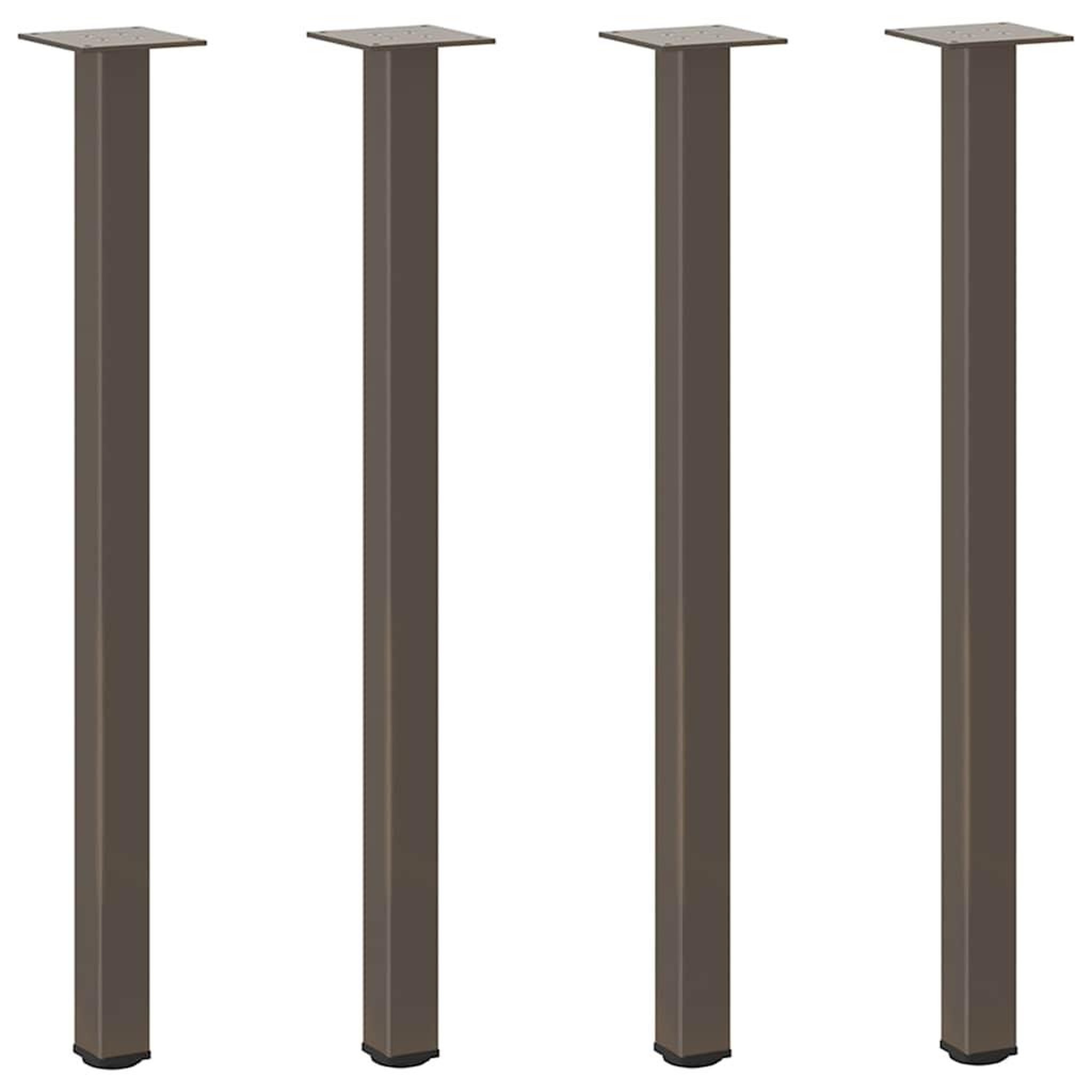 Voir la diapositive 2 : VIDAXL Pieds de table basse acier naturel 4 pcs 72-74 cm acier