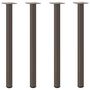 Voir la diapositive 2 : VIDAXL Pieds de table basse acier naturel 4 pcs 72-74 cm acier