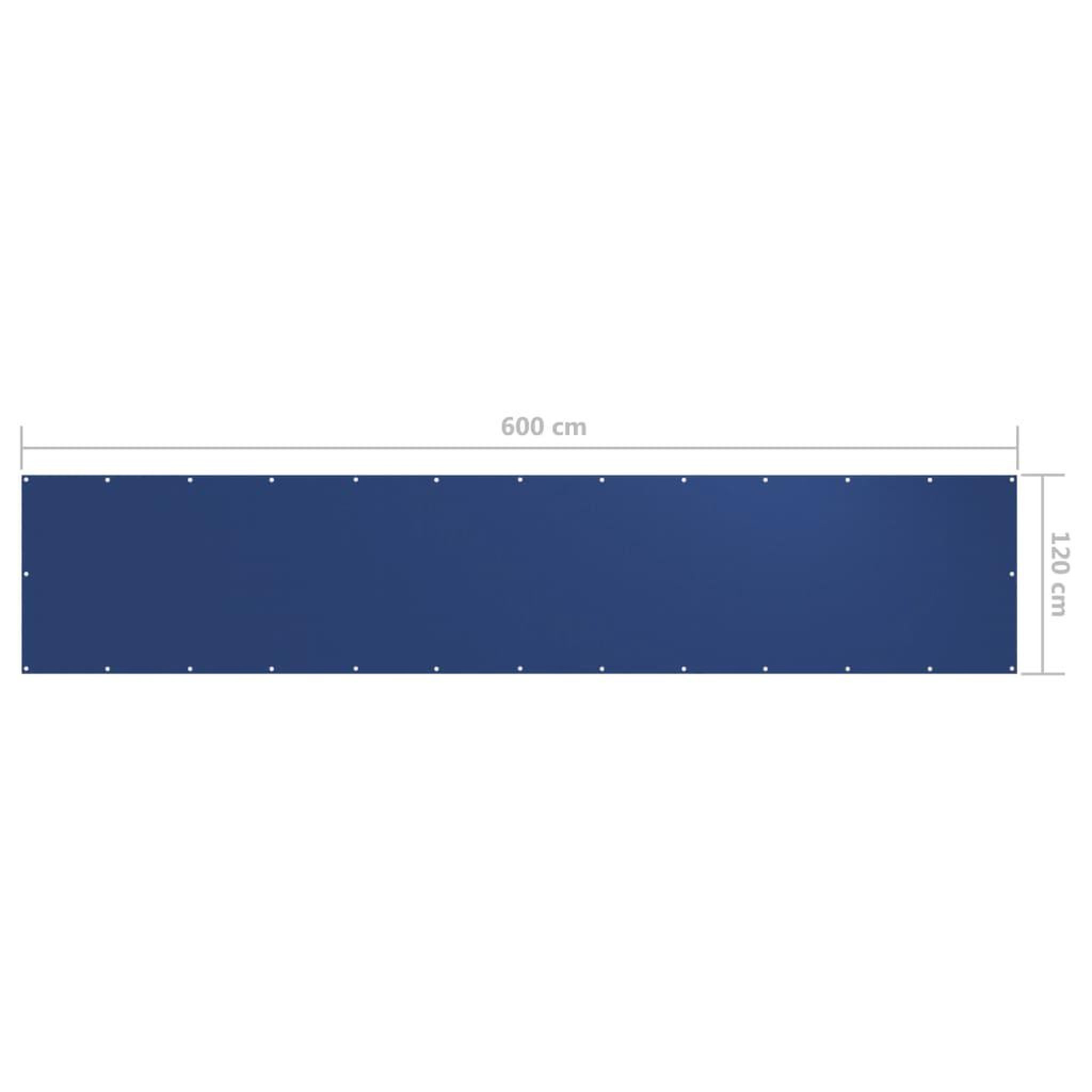 Voir la diapositive 6 : VIDAXL Ecran de balcon Bleu 120x600 cm Tissu Oxford