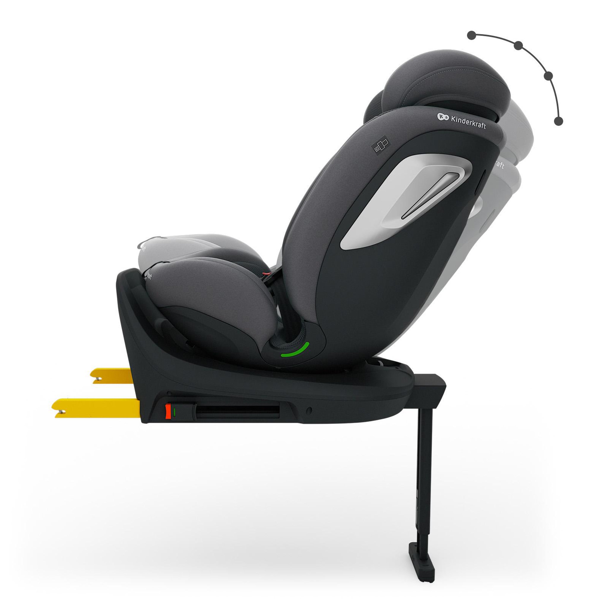 Voir la diapositive 4 : KINDERKRAFT Siège auto I-360 2 PLUS i-Size 40-150 cm, rotation 360°, ISOFIX, dos et face route, 4-en-1