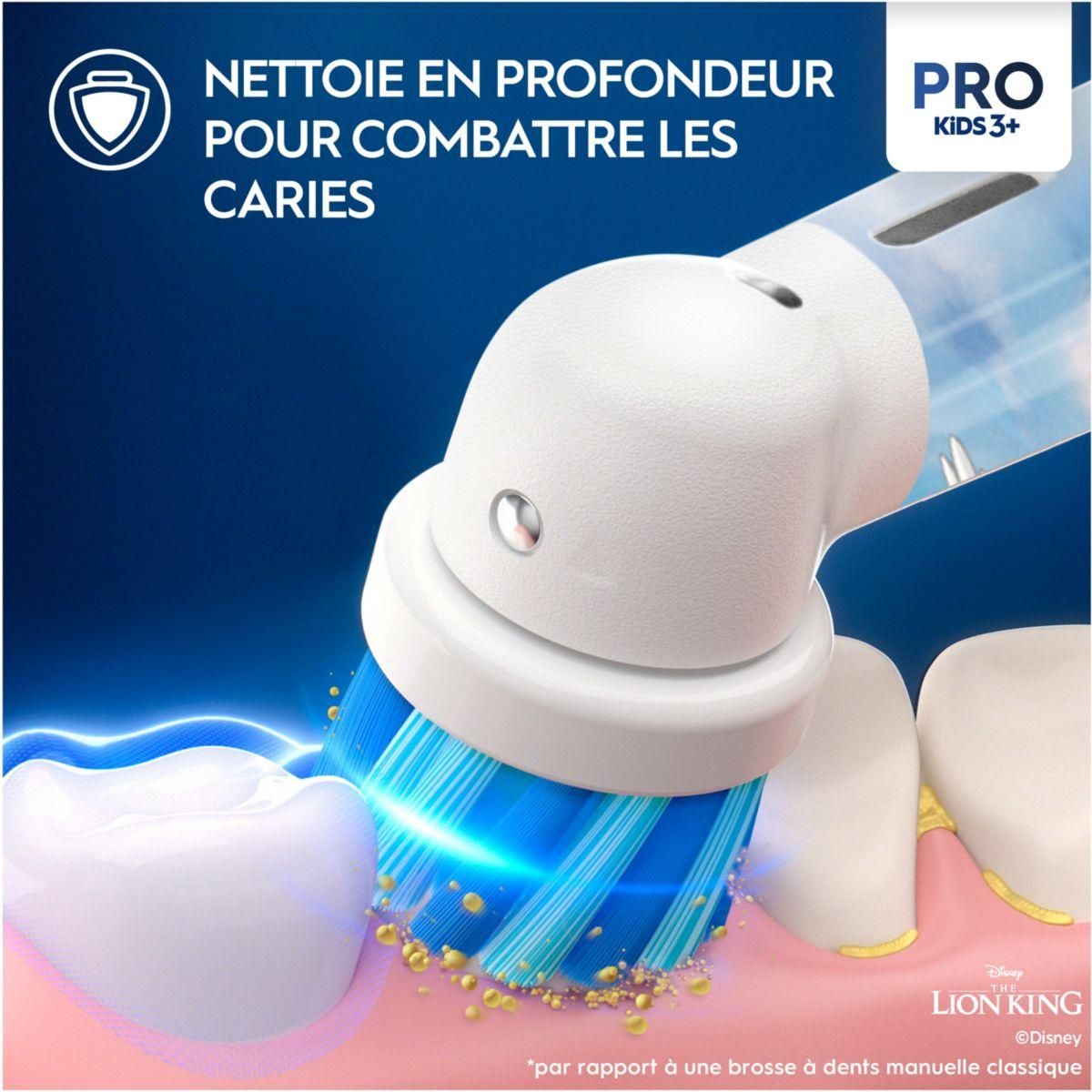 ORAL B Brosse à dents électrique Vitality Pro Kids Roi Lion + étui de voyage