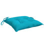 Voir la diapositive 5 : VIDAXL Coussins de chaise lot de 4 turquoise 40x40x7 cm tissu