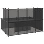 Voir la diapositive 5 : VIDAXL Cage pour petits animaux Noir 143x107x93 cm PP et Acier