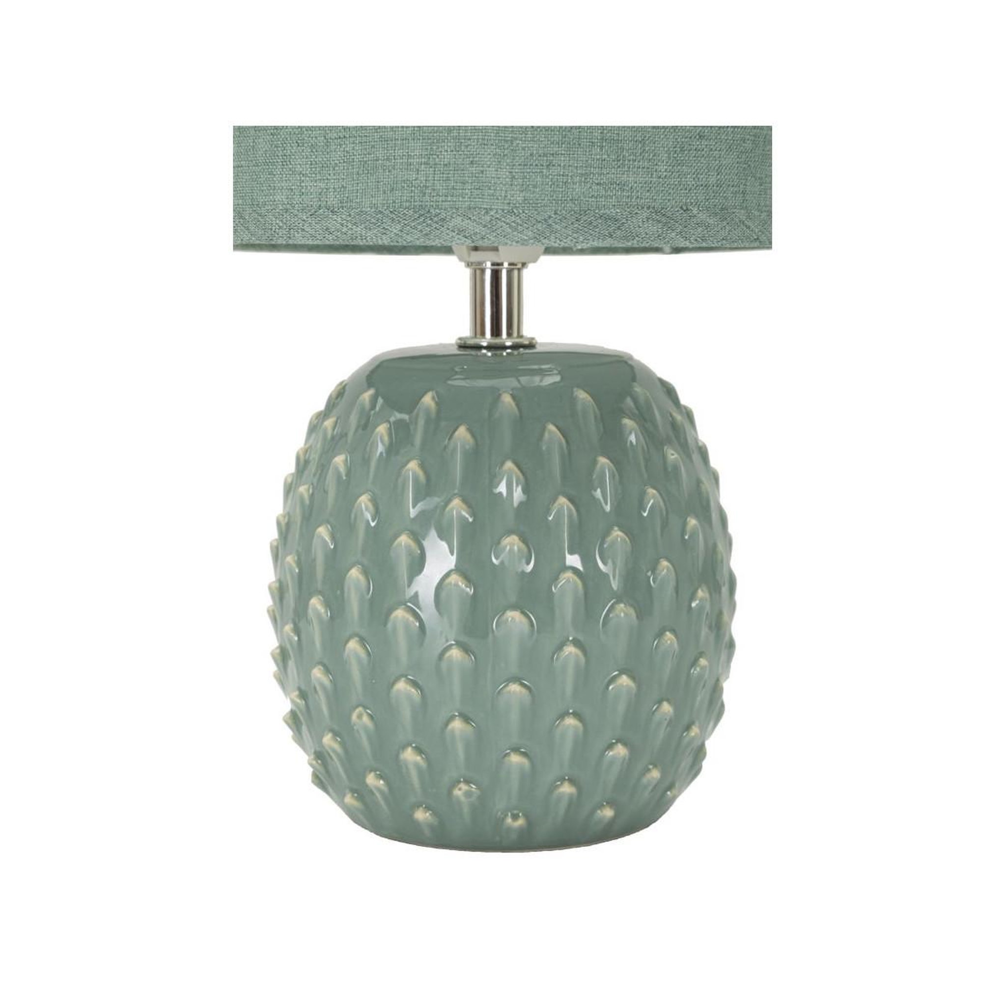 Voir la diapositive 2 : Paris Prix Lampe à poser en céramique  pontus  27cm turquoise