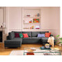 Voir la diapositive 1 : LISA DESIGN Jake - canapé panoramique d'angle gauche 7 places convertible avec coffre en tissu velours relief