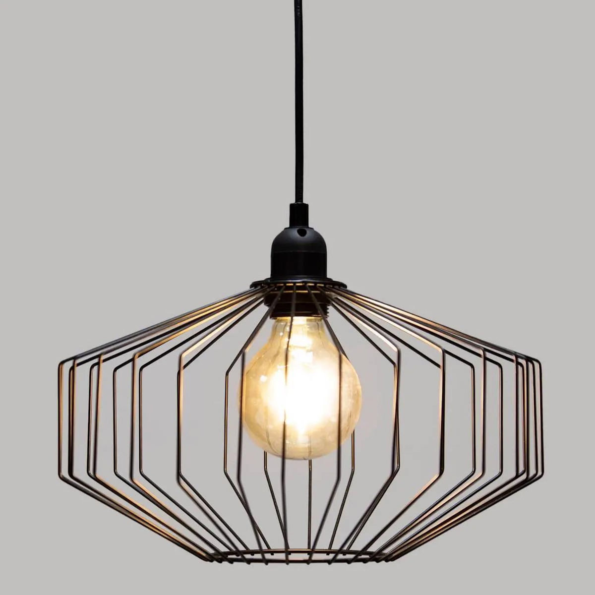 ATMOSPHERA Lampe Suspension en Métal  Azur  30cm Noir