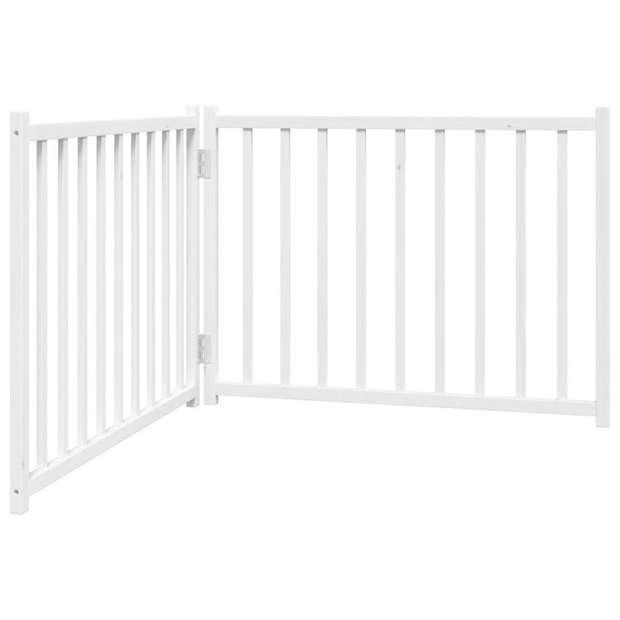 Voir la diapositive 2 : VIDAXL Barriere pour chien pliable 2 panneaux 160 cm bois sapin massif