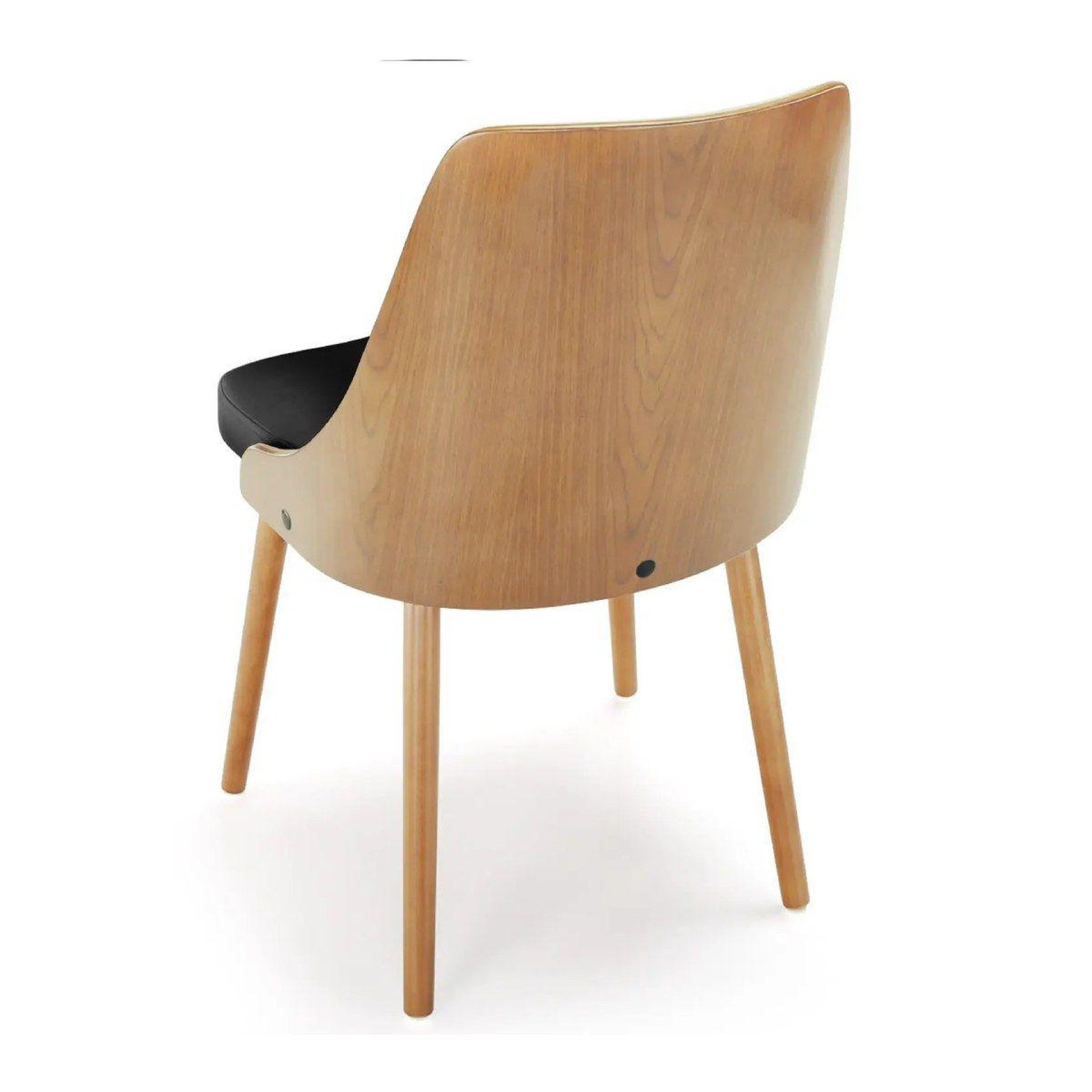 Voir la diapositive 2 : Paris Prix Lot de 8 chaises scandinave  cargo  79cm chêne & noir