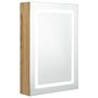 Voir la diapositive 2 : VIDAXL Armoire de salle de bain a miroir LED Chene 50x13x70 cm