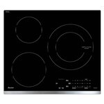 Sauter Table de cuisson à induction 60cm 3 feux 7200w noir - spi4360x