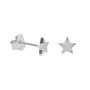 Voir la diapositive 1 : L'ATELIER D'AZUR Boucles d'Oreilles Argent 925/000 Rhodié - Etoile Pavée de Zirconiums