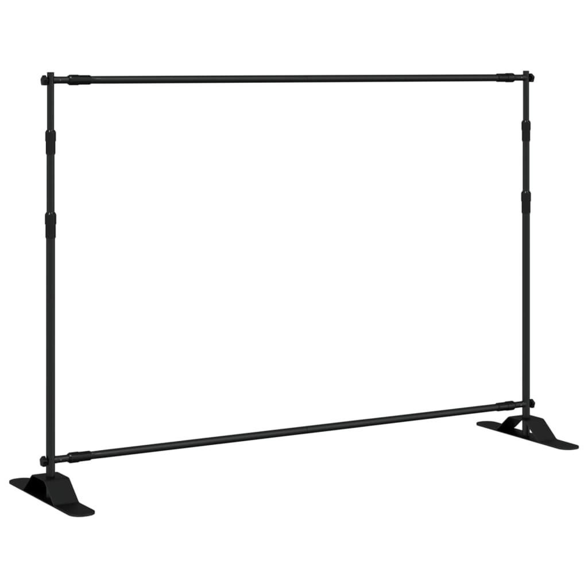 Voir la diapositive 3 : VIDAXL Supports de toile de fond 2 pcs noir 305x243 cm acier