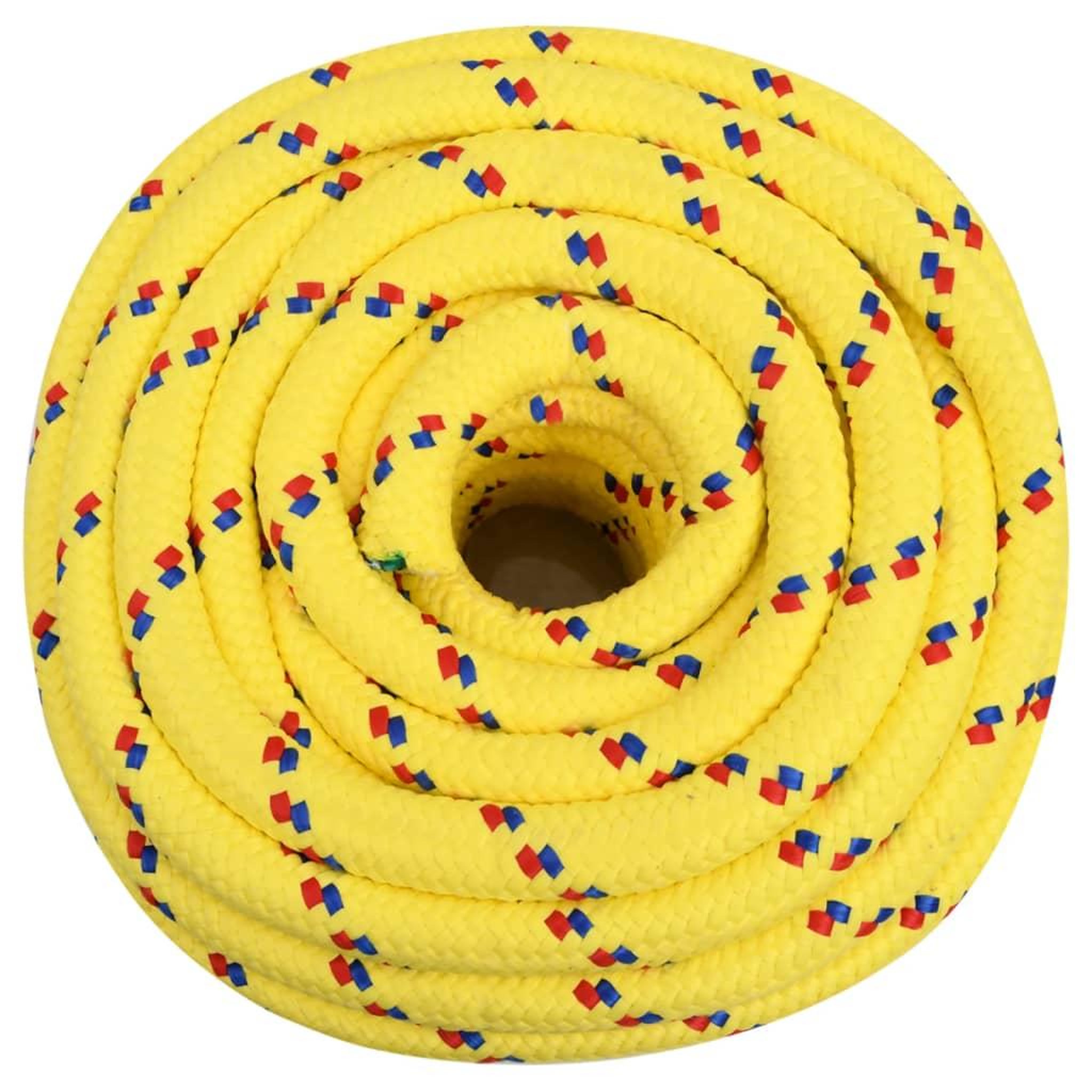 Voir la diapositive 3 : VIDAXL Corde de bateau Jaune 20 mm 25 m Polypropylene