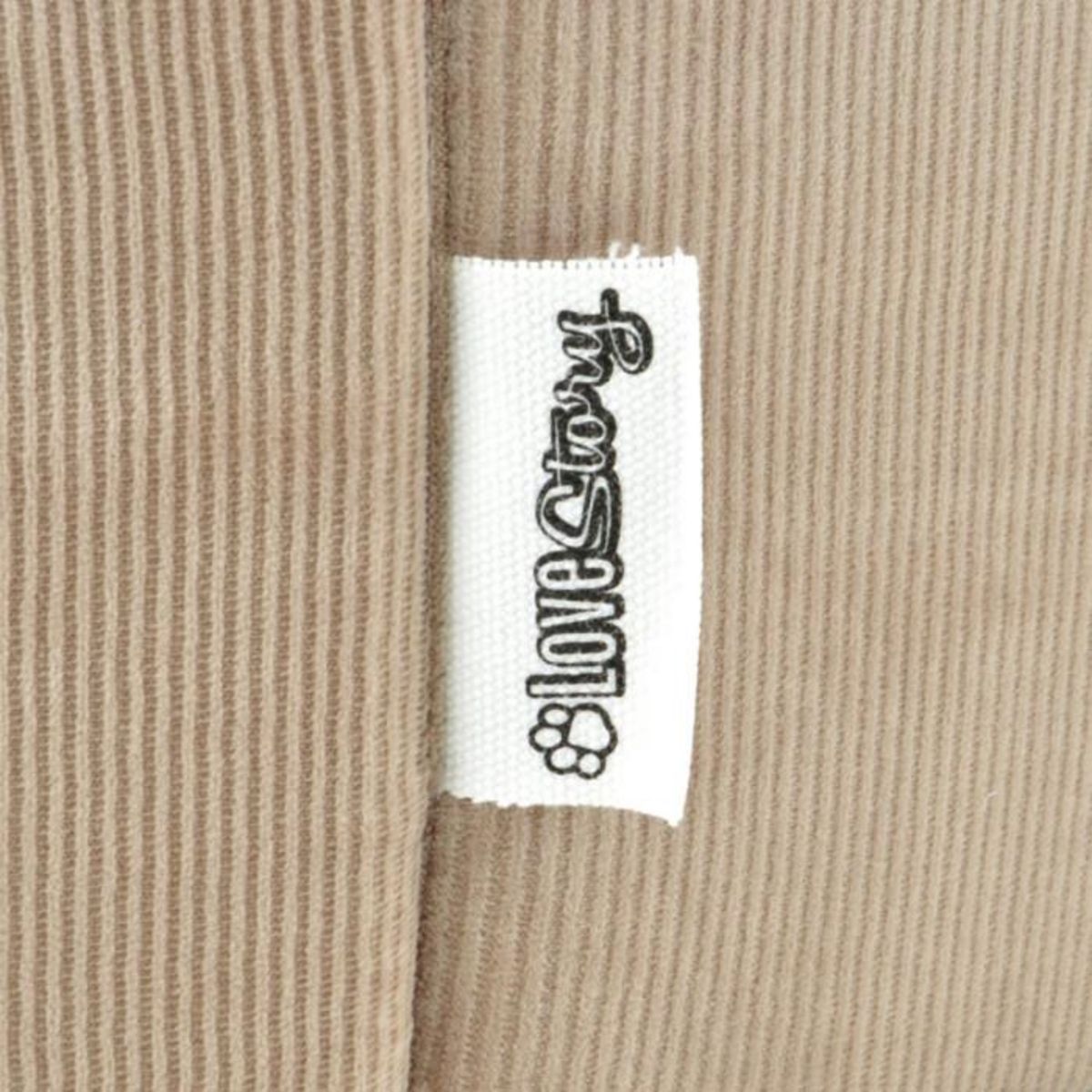 Paris Prix Panier Rond Chien & Chat Velours  Crafty  38cm Noisette