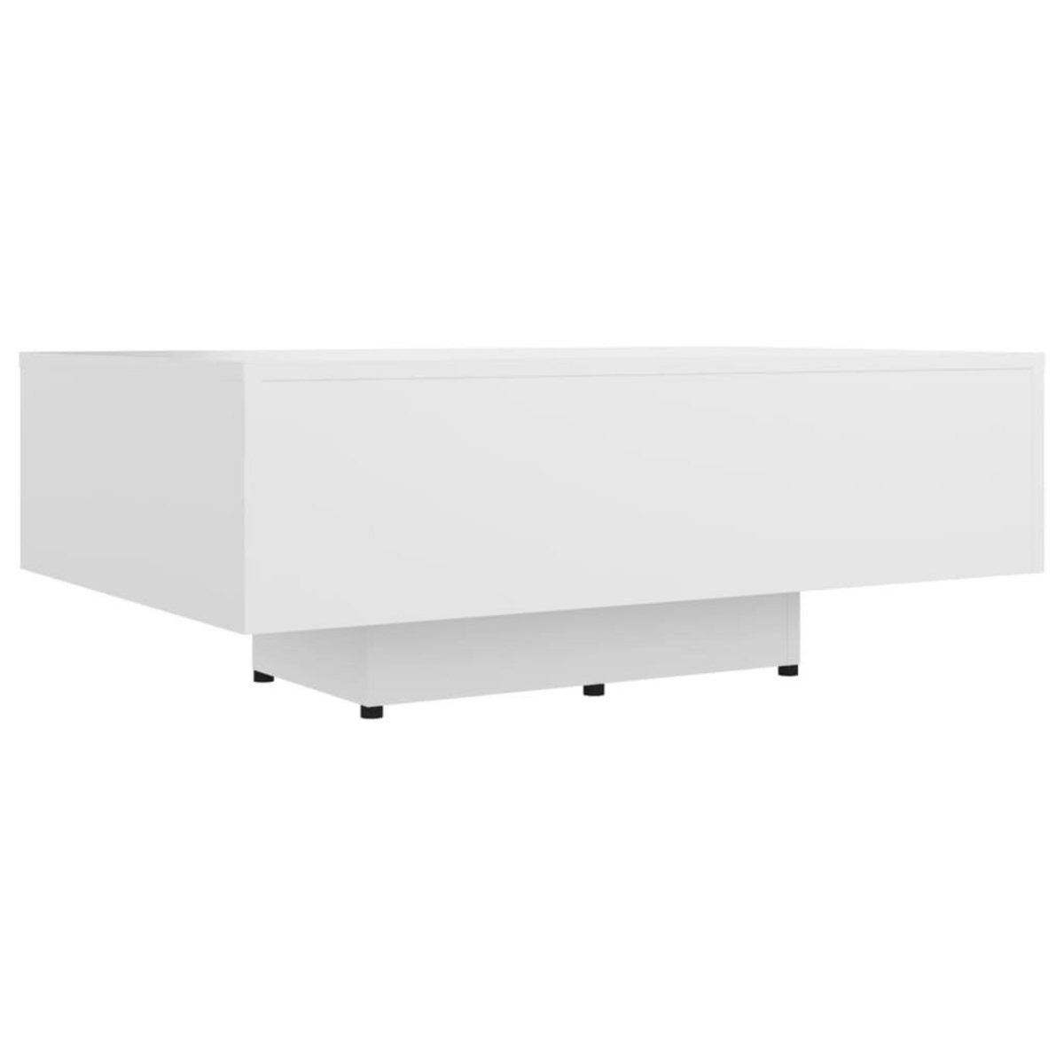 VIDAXL Table basse Blanc 85x55x31 cm Bois d'ingenierie