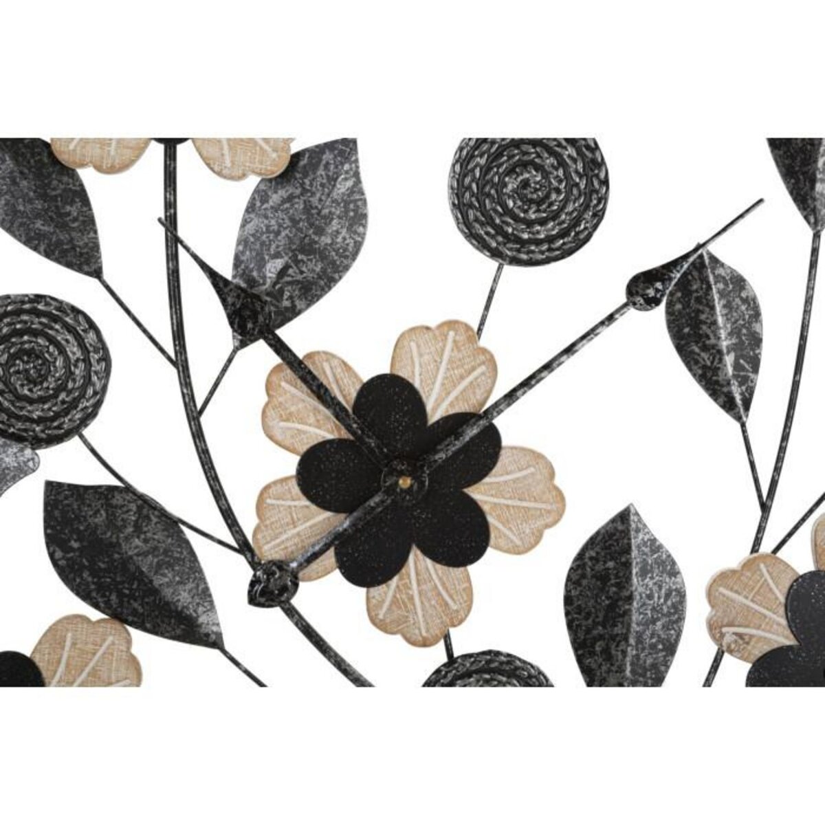 Paris Prix Horloge Murale en Métal  Divaker  67cm Noir