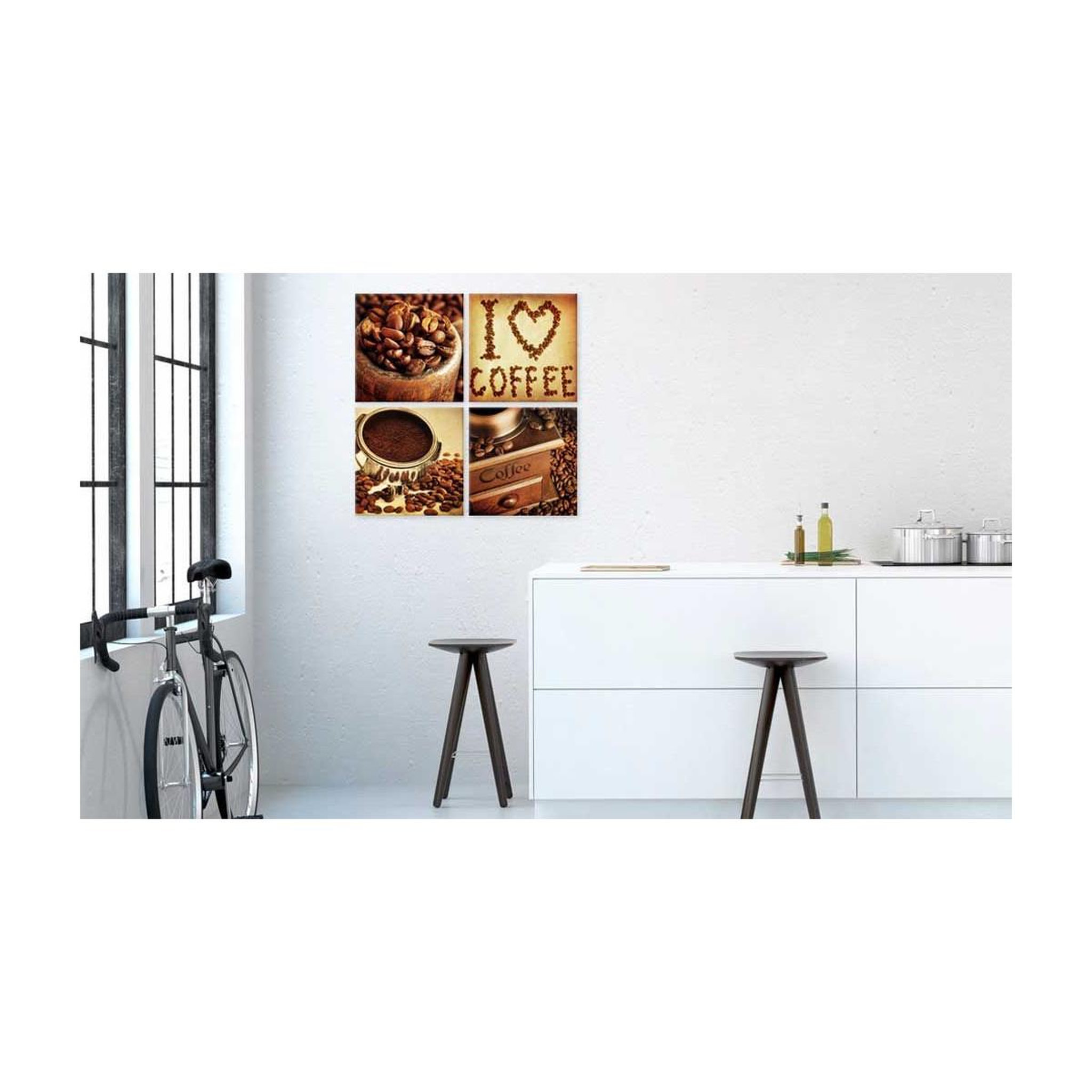 Voir la diapositive 2 : Paris Prix Tableau Imprimé  Coffee Pleasant Moments