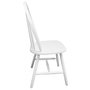 Voir la diapositive 5 : VIDAXL Chaises a manger lot de 2 blanc bois d'hevea solide