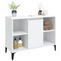 Voir la diapositive 4 : VIDAXL Meuble d'evier blanc 80x33x60 cm bois d'ingenierie