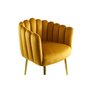 Paris Prix Chaise Design en Velours  Mucha  85cm Orange