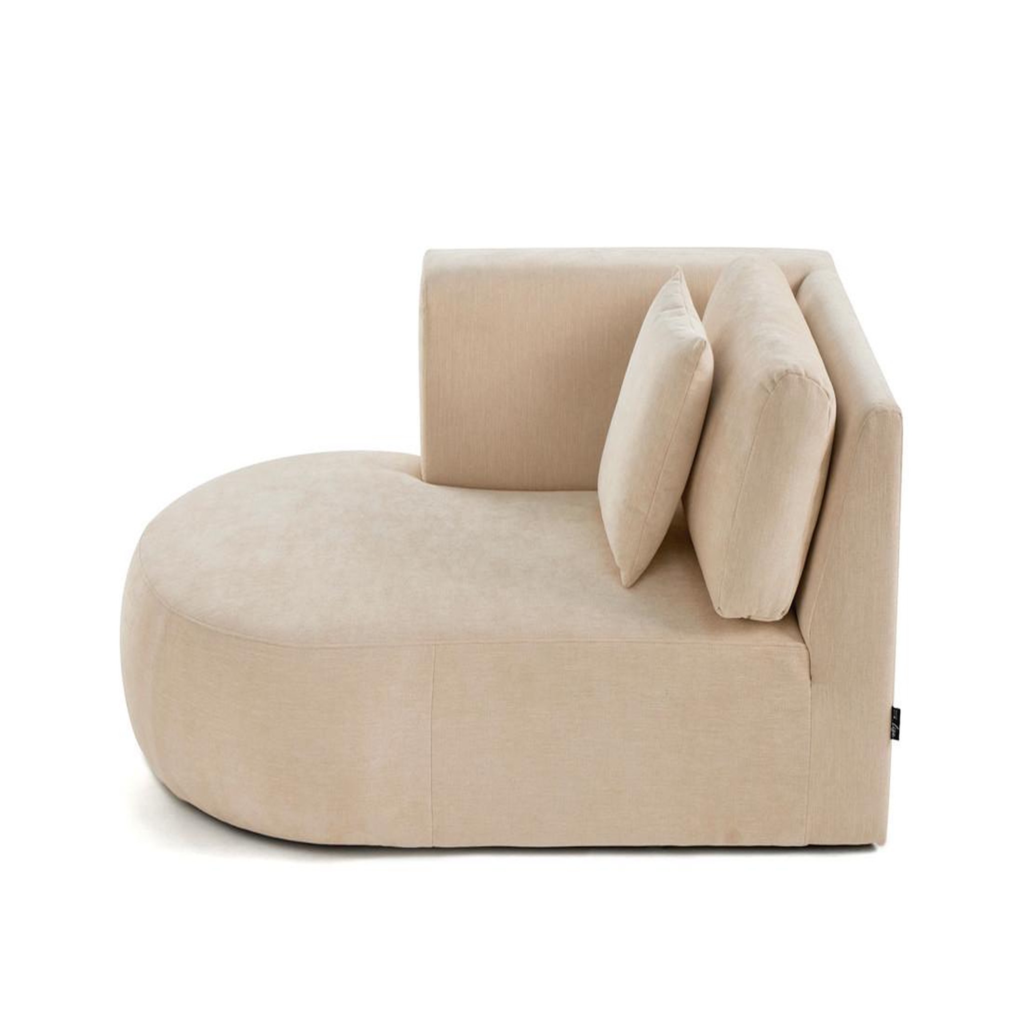 Voir la diapositive 6 : BEST MOBILIER Santorini - module d'assise méridienne gauche - en tissu texturé