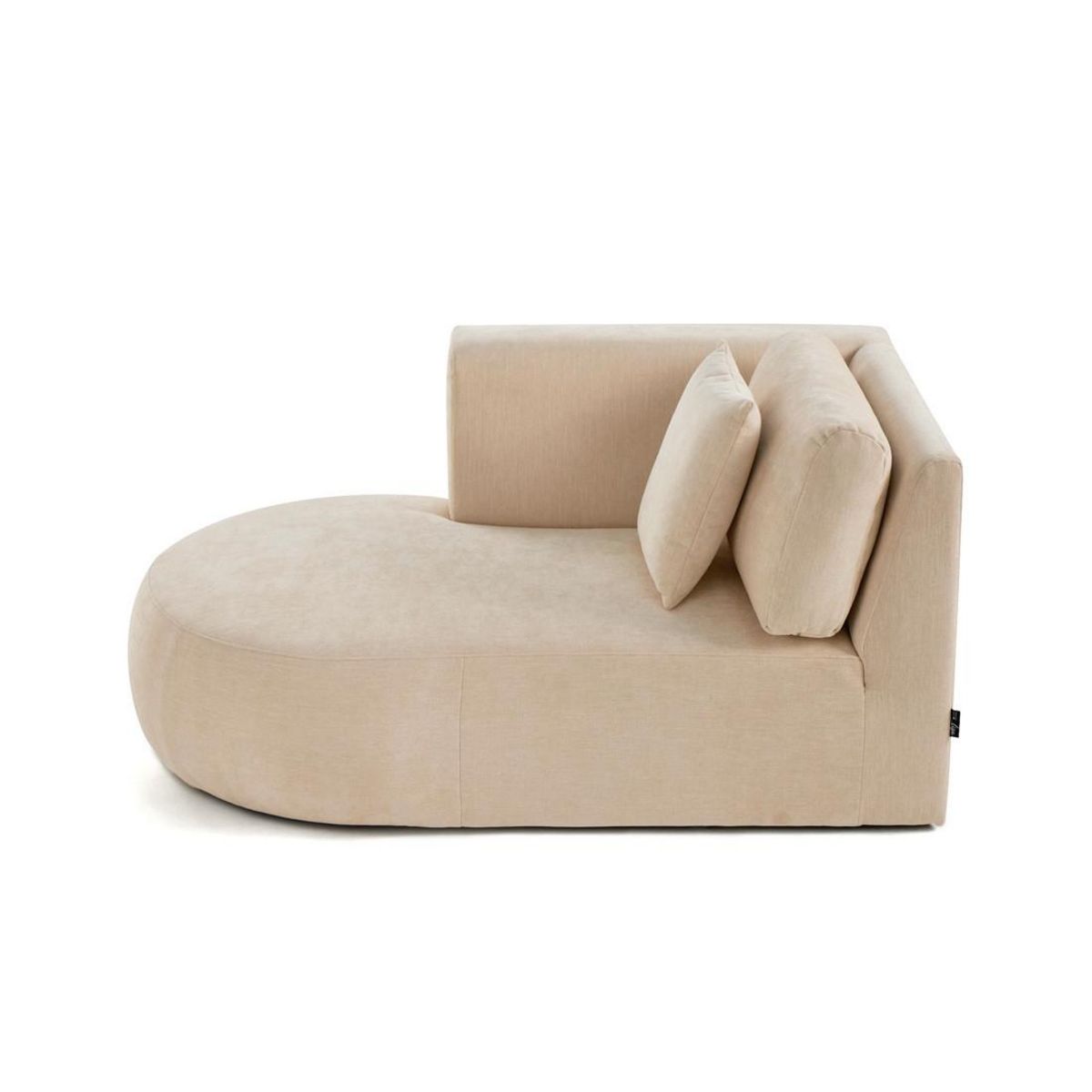 LISA DESIGN Santorini - module d'assise méridienne gauche - en tissu texturé