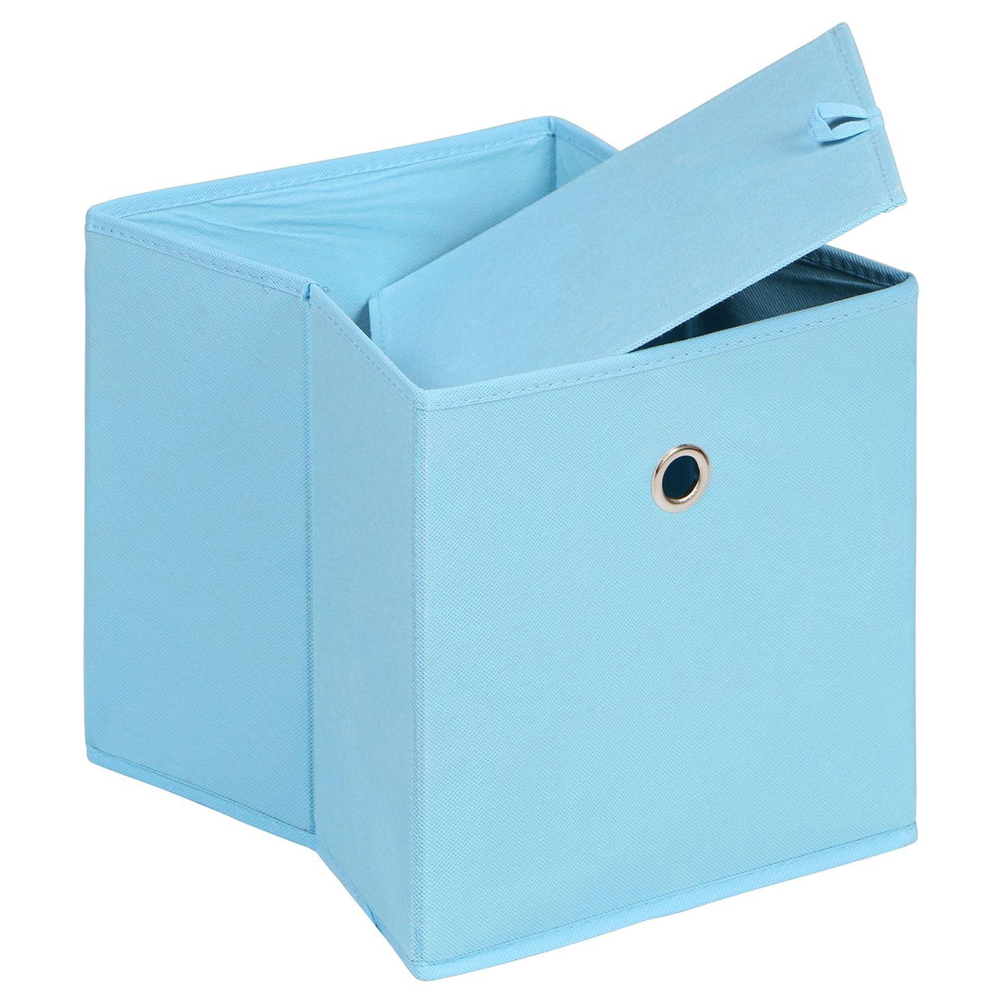 Voir la diapositive 2 : IDIMEX Lot de 2 boîtes de rangement ELA, en tissu