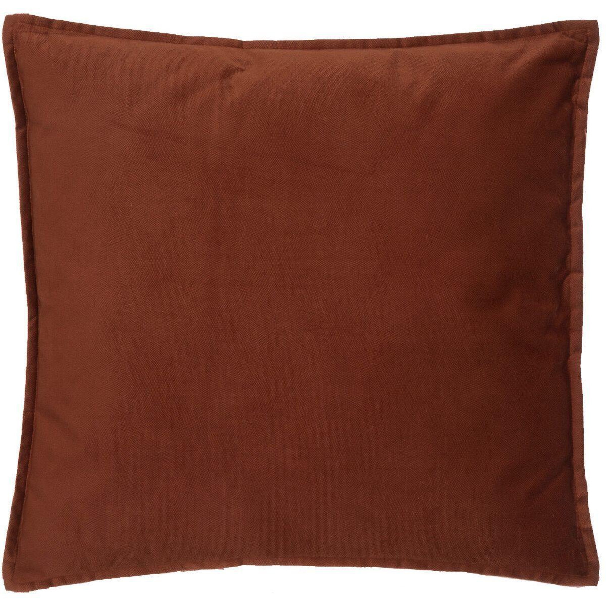 ATMOSPHERA Coussin déhoussable  lilou  55x55cm terracotta