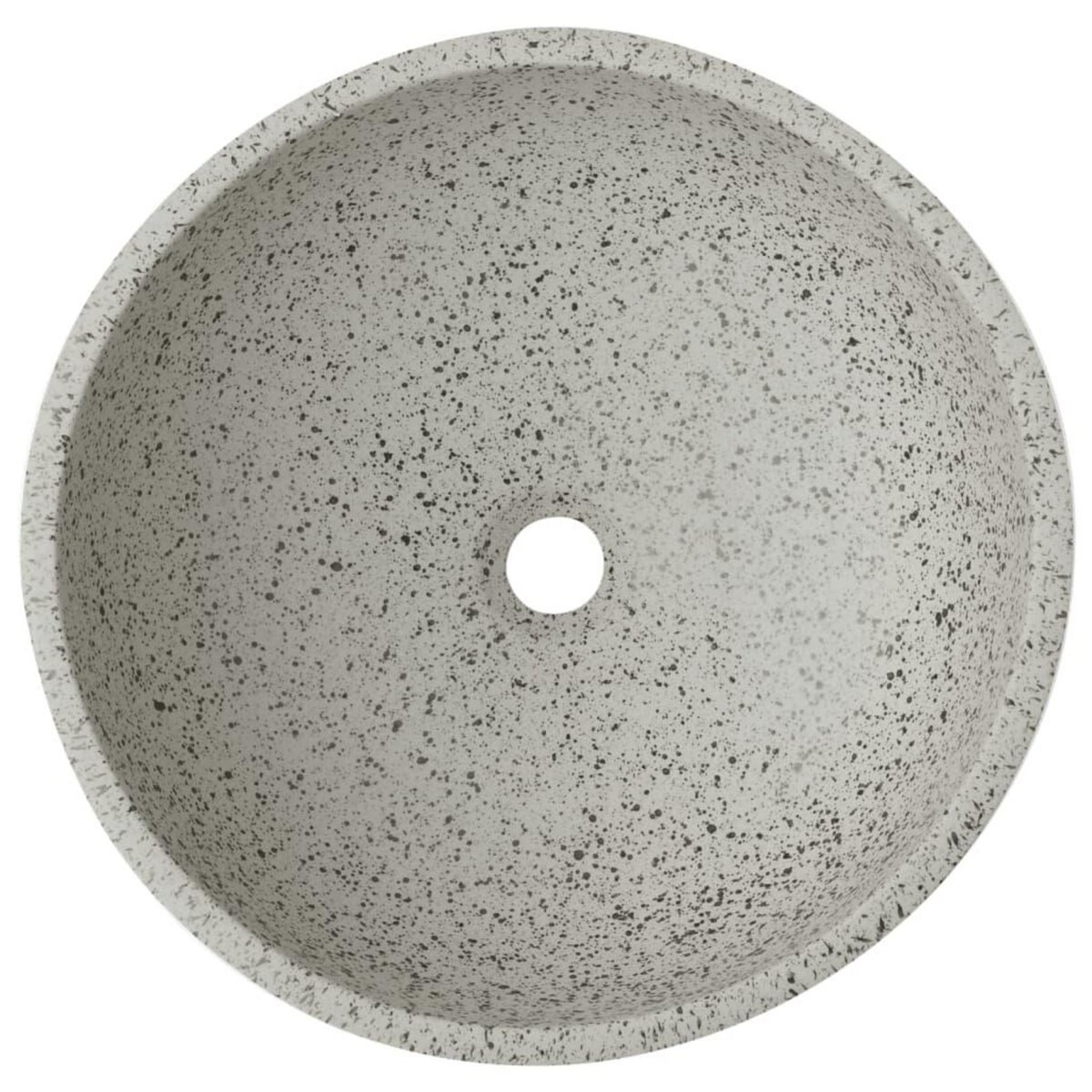 VIDAXL Vasque a poser gris rond Φ41x14 cm ceramique