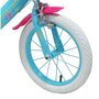 Voir la diapositive 4 : Vélo enfant - Modèle 16'' Fille  Princesse des Sables  pour enfant de 105 à 120 cm  avec stabilisateurs - Panier avant - Porte poupée arrière - 2 freins & Pneus gonflables