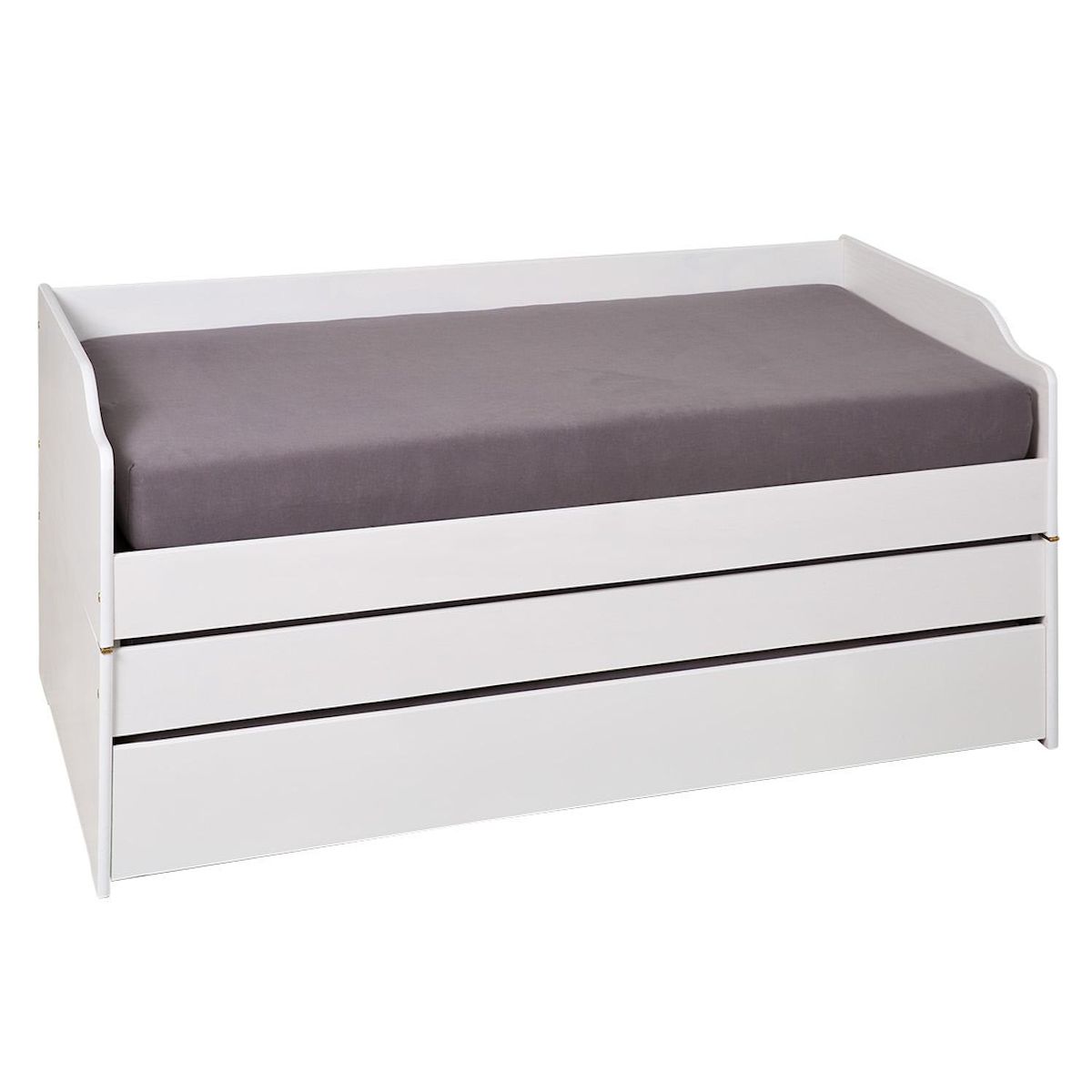 INTERLINK Lit gigogne LOTAR 90x200 blanc