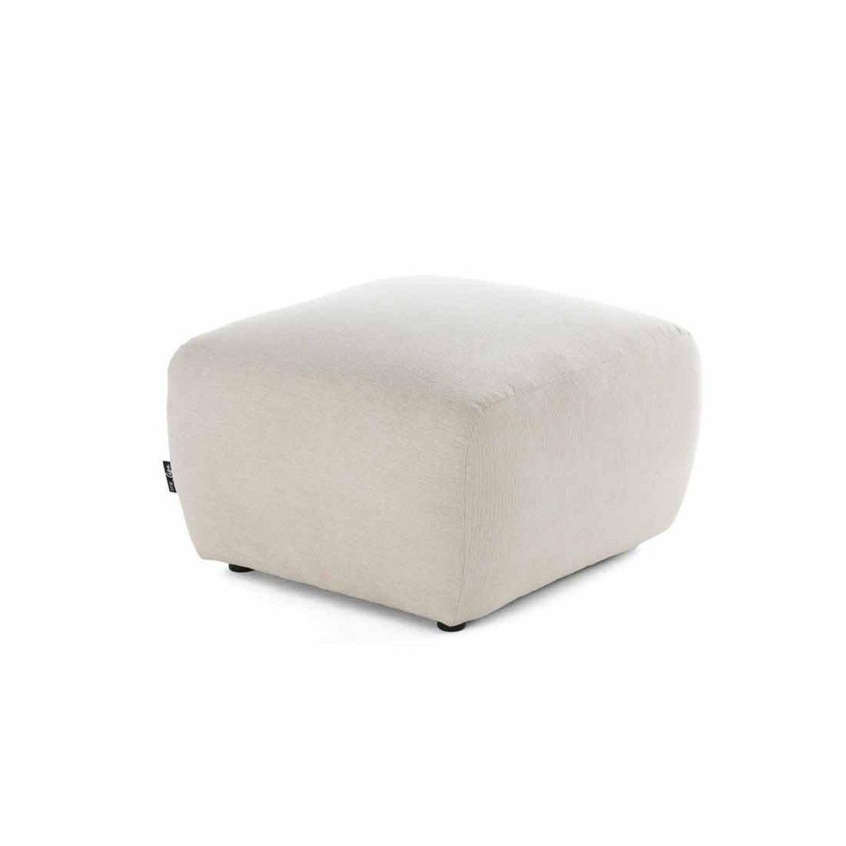 LISA DESIGN Sorrente - pouf - en tissu texturé