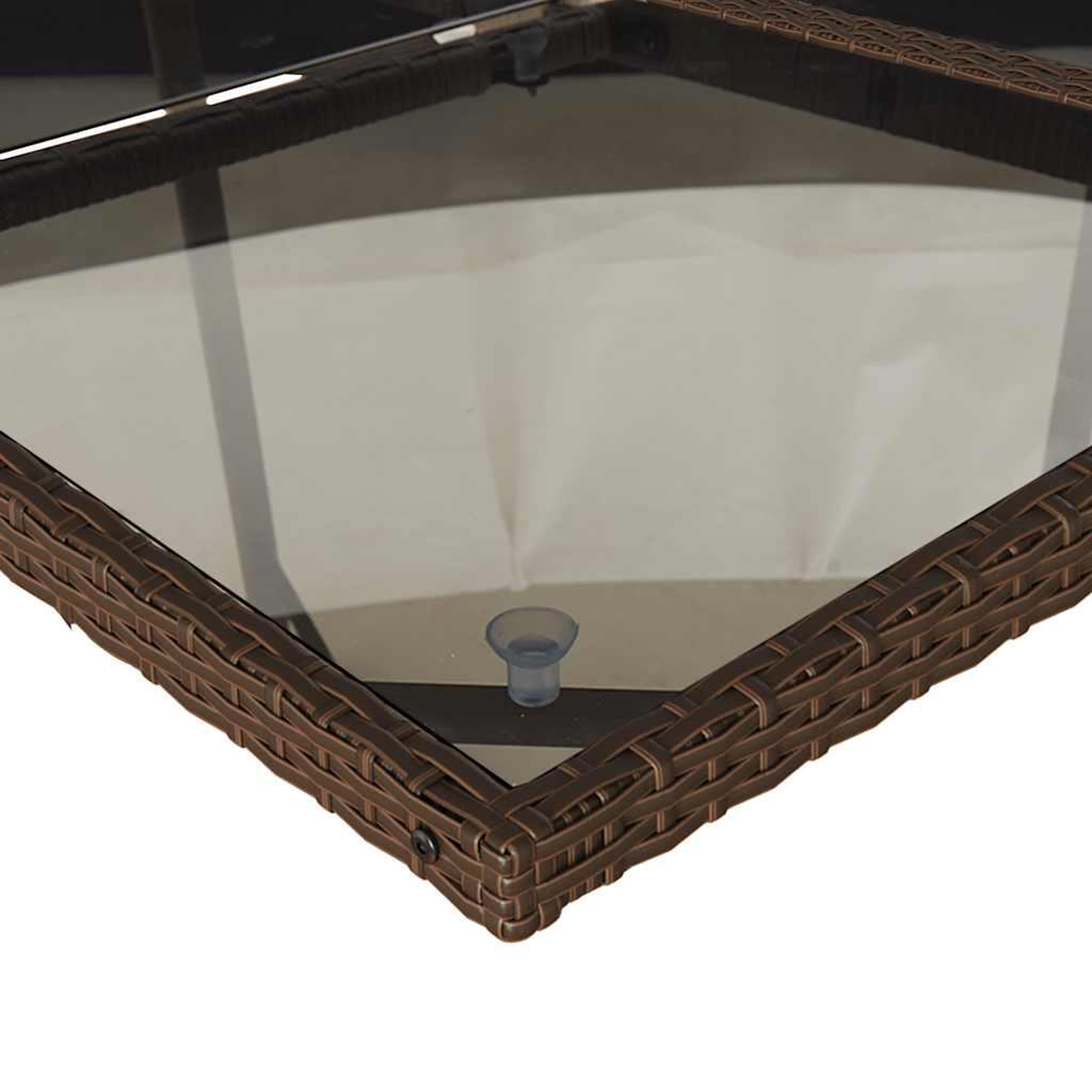 Voir la diapositive 4 : VIDAXL Ensemble a manger de jardin et coussins 11 pcs marron rotin