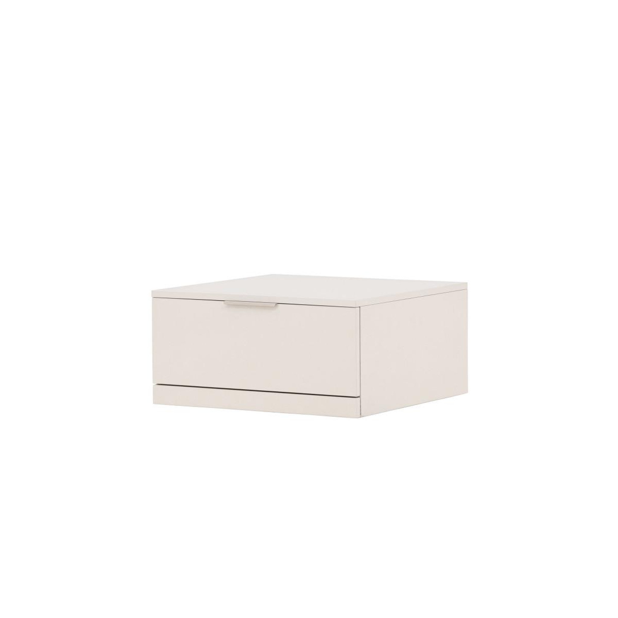 Voir la diapositive 3 : Paris Prix Table de chevet 2 tiroirs  nice  29cm beige