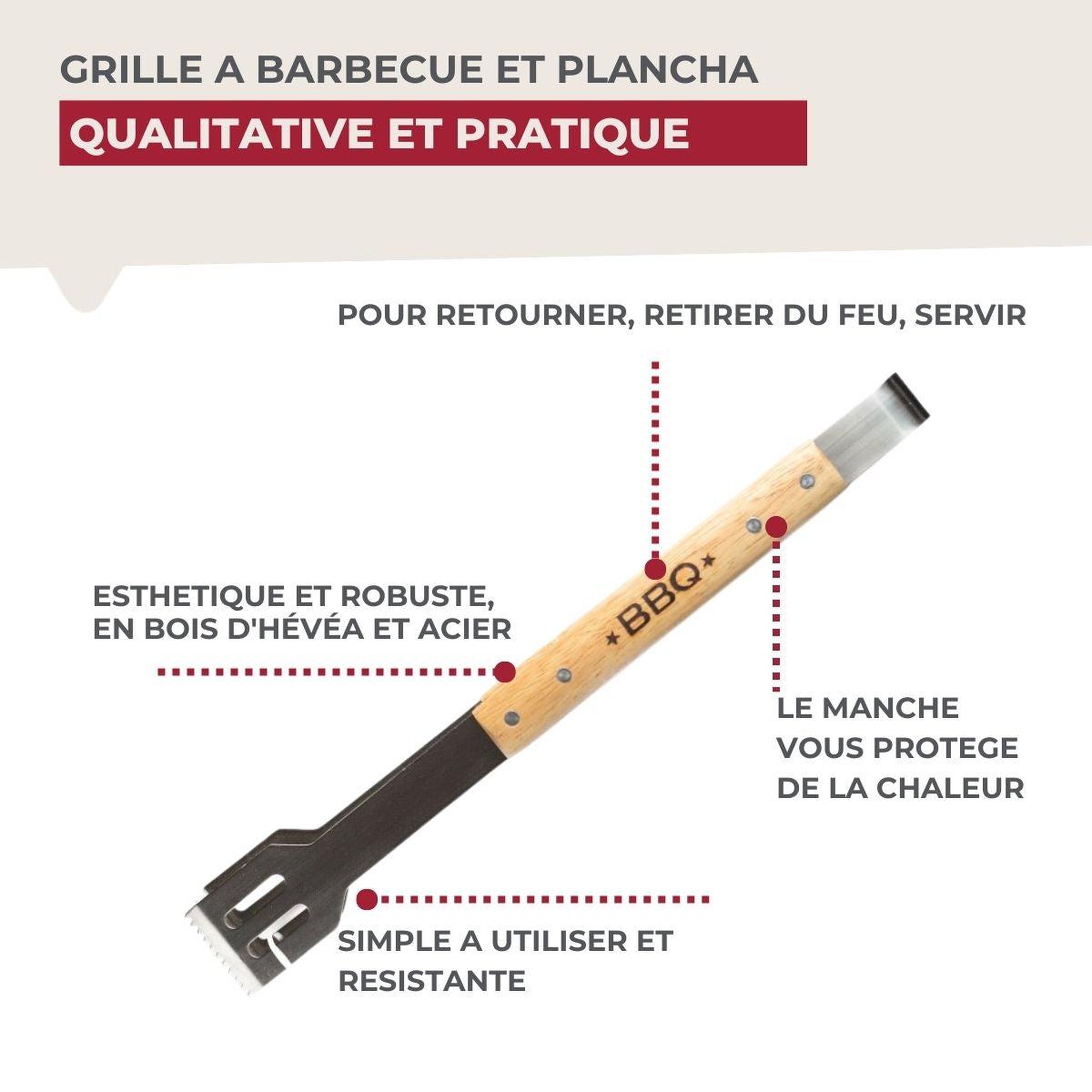Voir la diapositive 4 : Fackelmann Pince à barbecue 39 cm fackelmann bbq edition