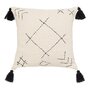 Voir la diapositive 1 : ATMOSPHERA Housse de Coussin  Stitch  40x40cm Beige